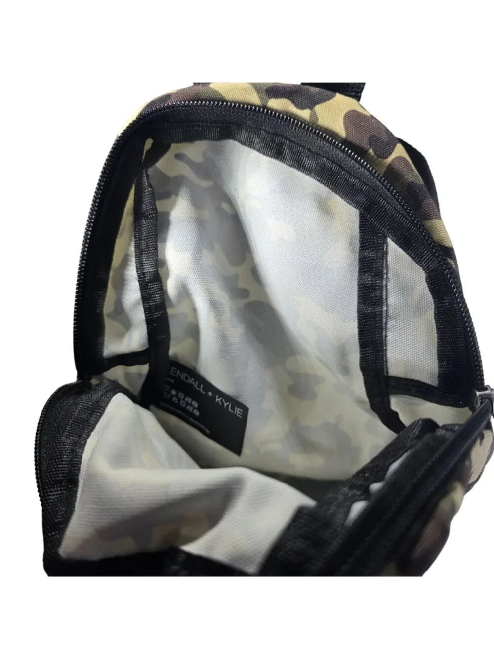 Kendall + Kylie Mini Backpack Camo Adj Straps Lightweight Polyester Casual Bag